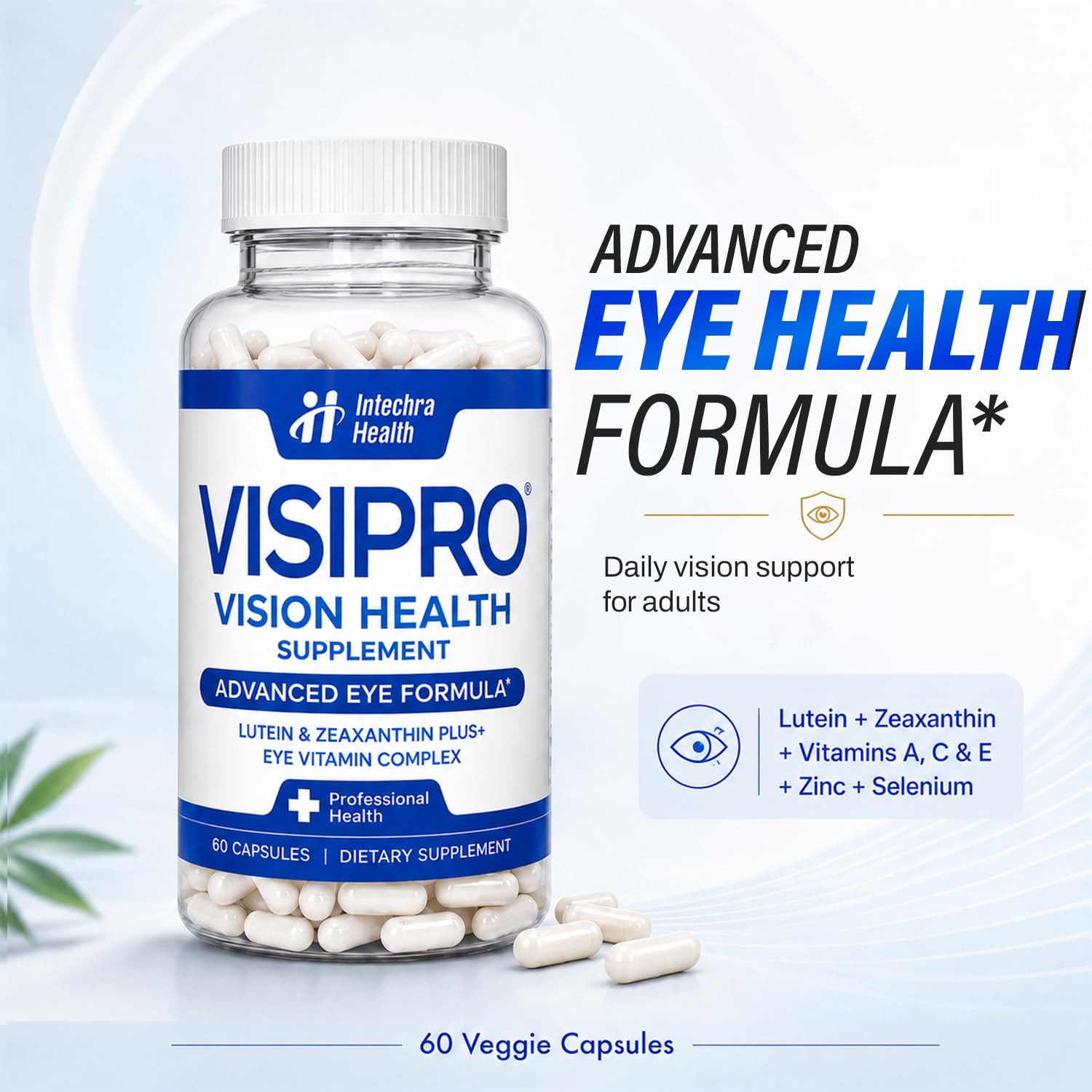 Intechra Health VisiPro Eye Vitamins, Lutein and Zeaxanthin Supplements — Amazon image 6