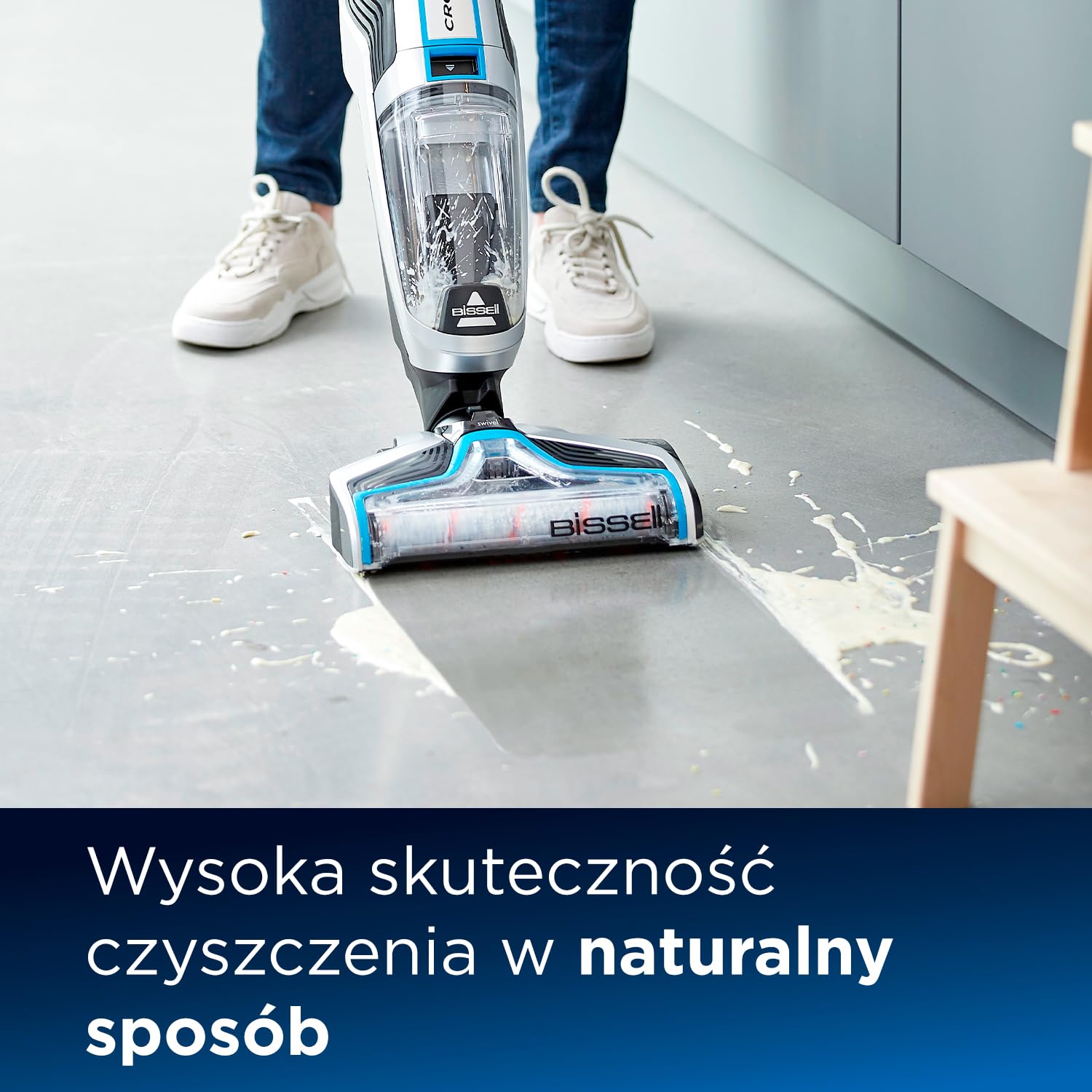 Bissell CrossWave 2815 zestaw akcesoriów, 2 x 1 l, uniwersalny środek do czyszczenia wielopowierzchniowego wałka ze szczotką, 1 x filtr