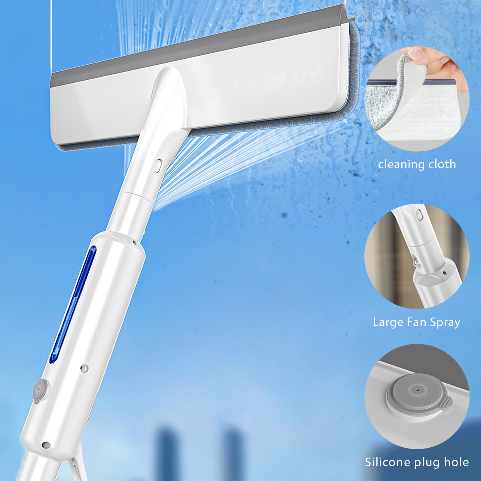 Fensterreiniger Set 8 Stück, 35 Cm Edelstahl-Fenst Produktbild-Vorschau 11