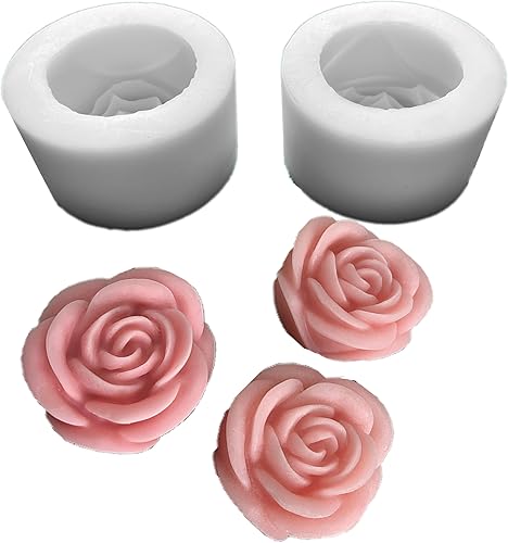 Miniatura 9 de Molde de silicona de clavel multiuso perfecto para decoración de pasteles, fabricación de jabón, velas y productos de aromaterapia (clavel A+B)