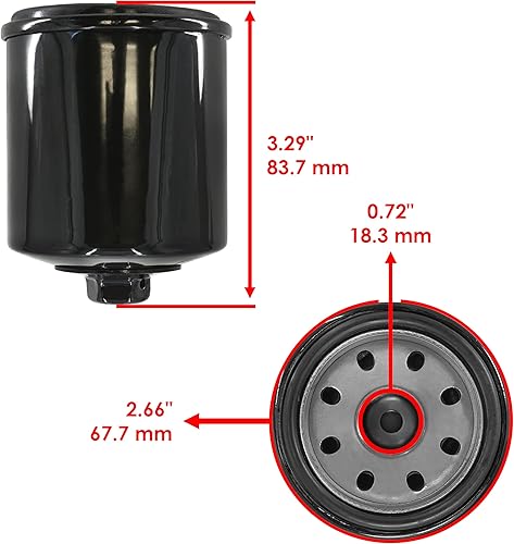 Miniatura 2 de Caltric Paquete de 3 filtros de aceite Ktm 640 Lc4 L-C4 Dual Sport Super Moto 1999-2002