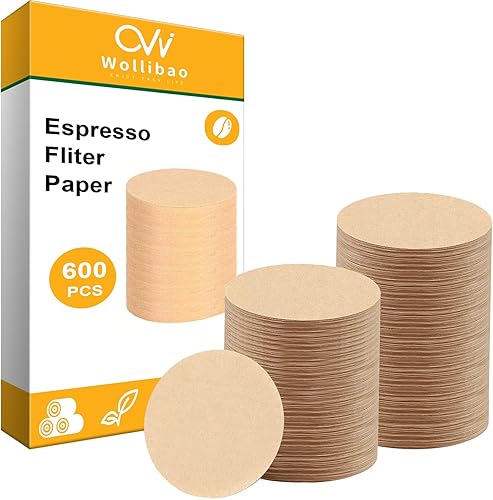 600 piezas de papel de filtro de espresso para máquina de café expreso, filtro de portafiltro, pantalla de disco desechable para De'Longhi Stilosa