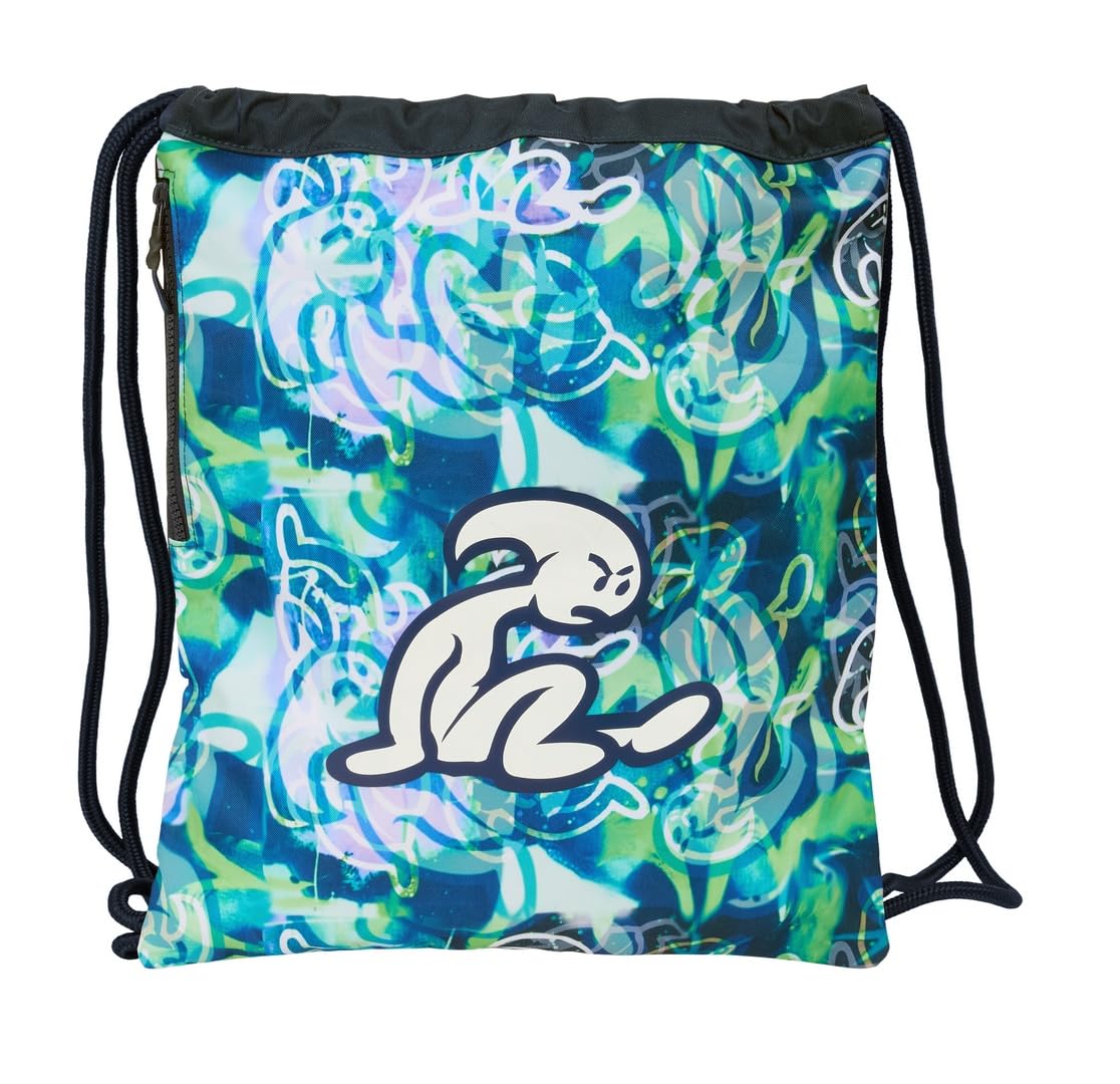 Safta EL NIÑO KOOK – Sports Bag Backpack, Drawstring Closure, Backpack, Ideal for Children of Different Ages, Comfortable and Versatile, Quality and Resistance, 35 x 45 cm, navy, M, Casual