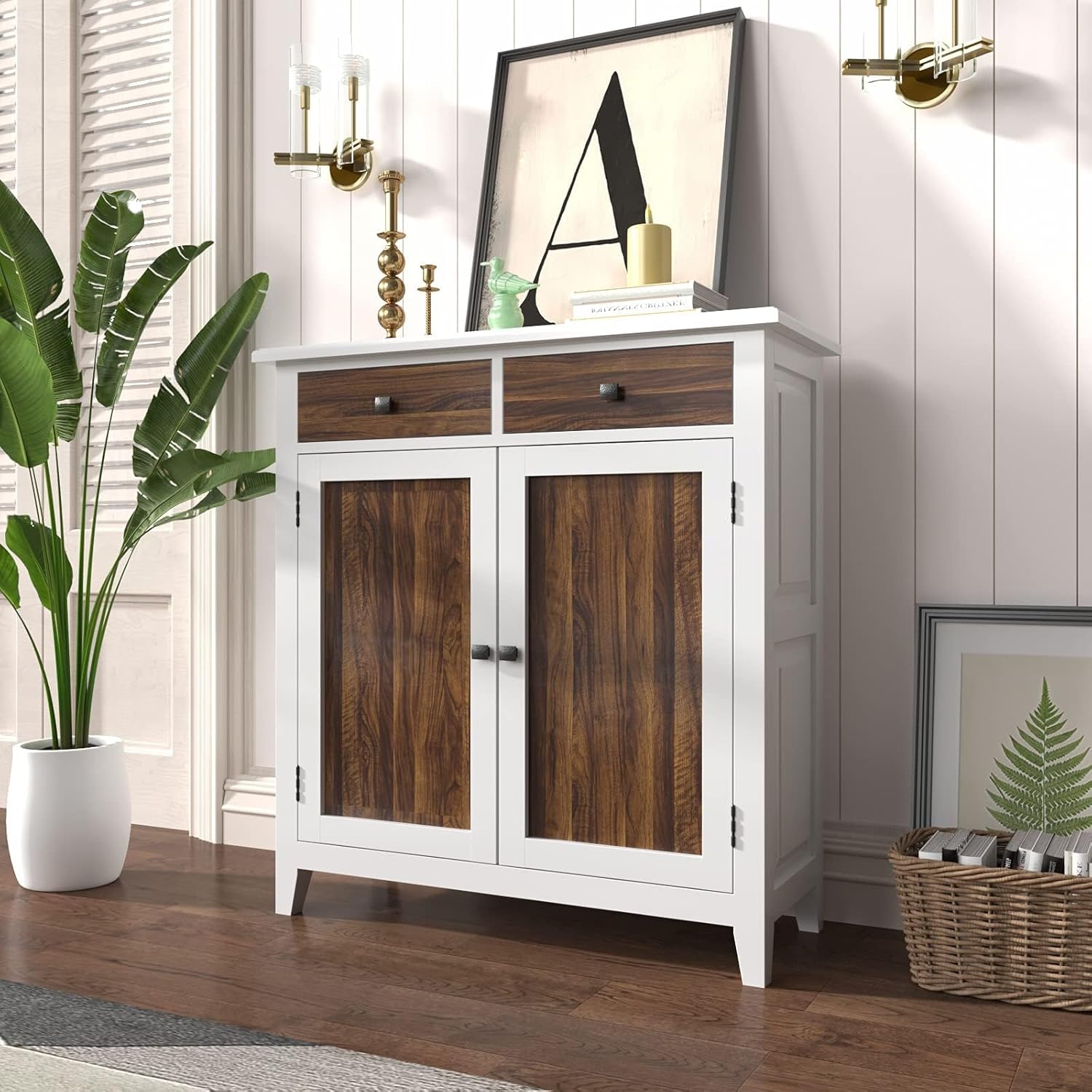 Stickyart 36"x160" Brown Wood Grain Contact Paper Vintage Self Adhesive Wood Grain Vinyl Contact Paper for Cabinets Removable Walnut Wood Contact Paper Decorative Wardrobe Door Dining Table Waterproof