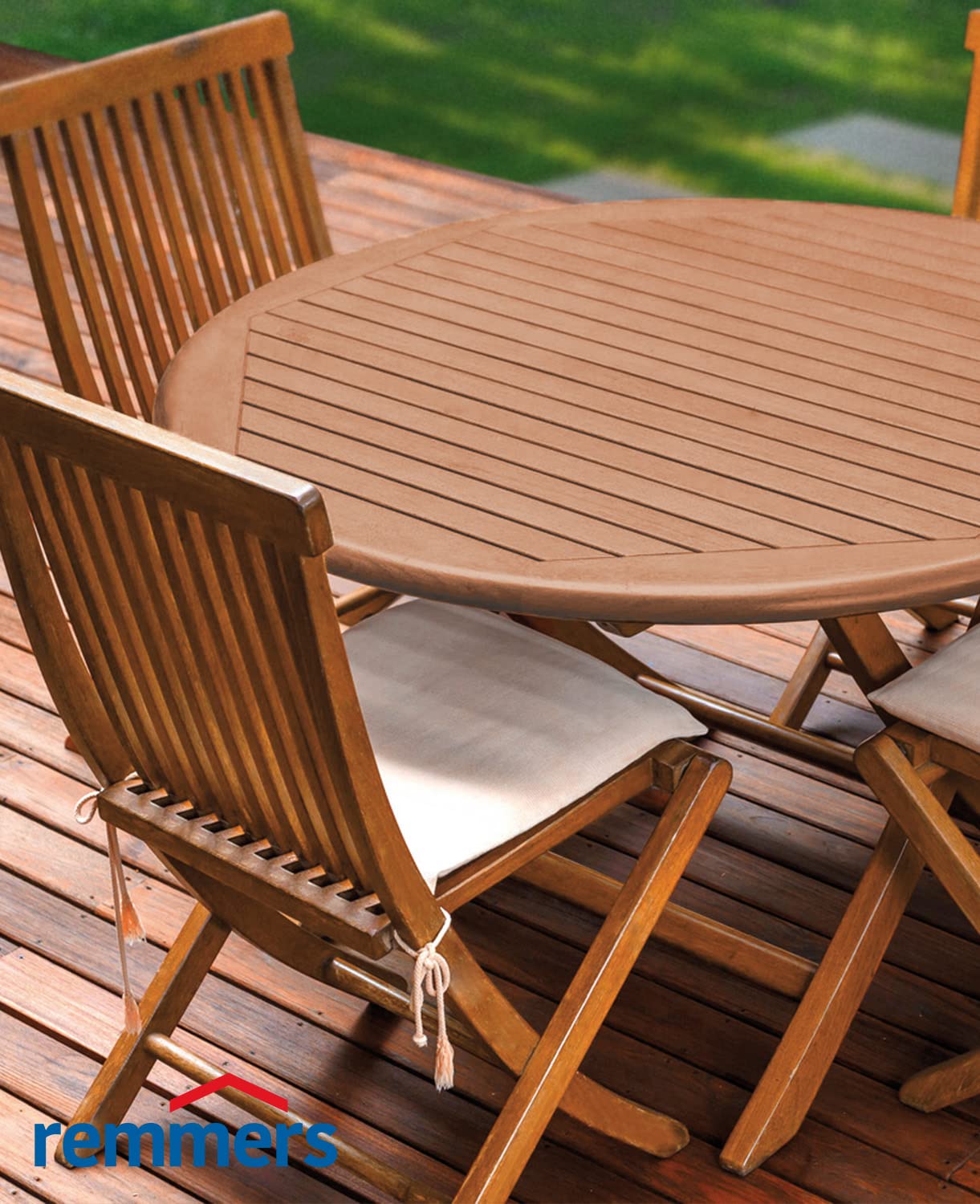Remmers Gartenholz-Öl [eco], bangkirai intensiv, 2,5 Liter, Wetterbeständiges, mattes Öl, aussen und innen, optimal für Terassen & Gartenmöbel, rutschhemmend