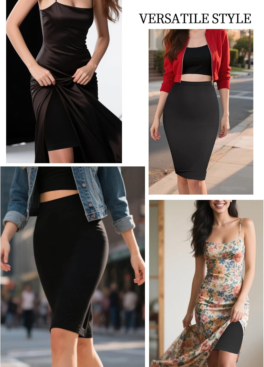 Shapewear Slips Seamless Tummy Control Half Slip Under Dress Tight Skirt Undergarments Body Shaper - Image 5