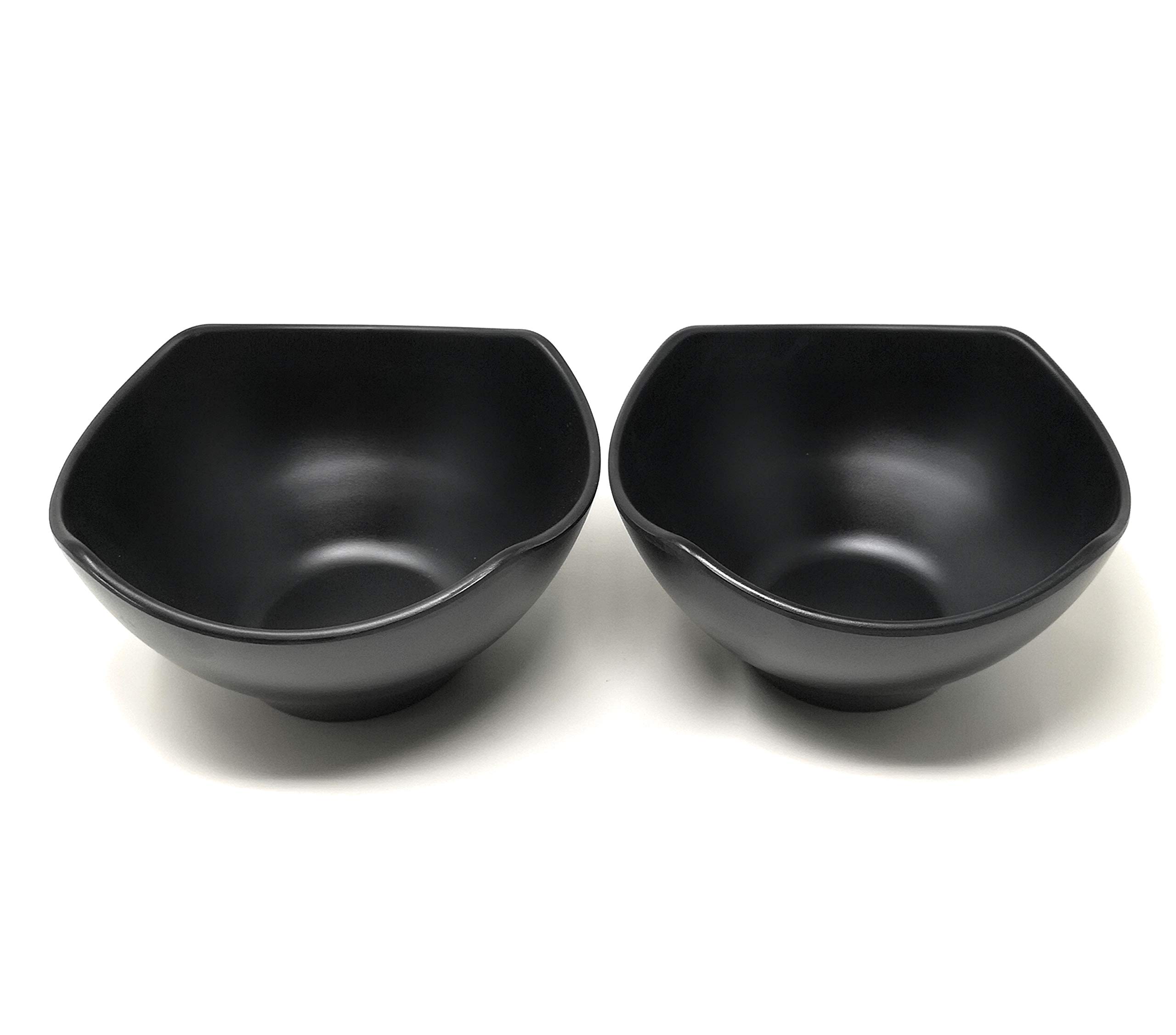 Suppenschale aus Melamin, groß, ca. 56 ml, für Udon Soba Pho asiatische Nudeln, 22 x 12 cm, 2 Schüsseln