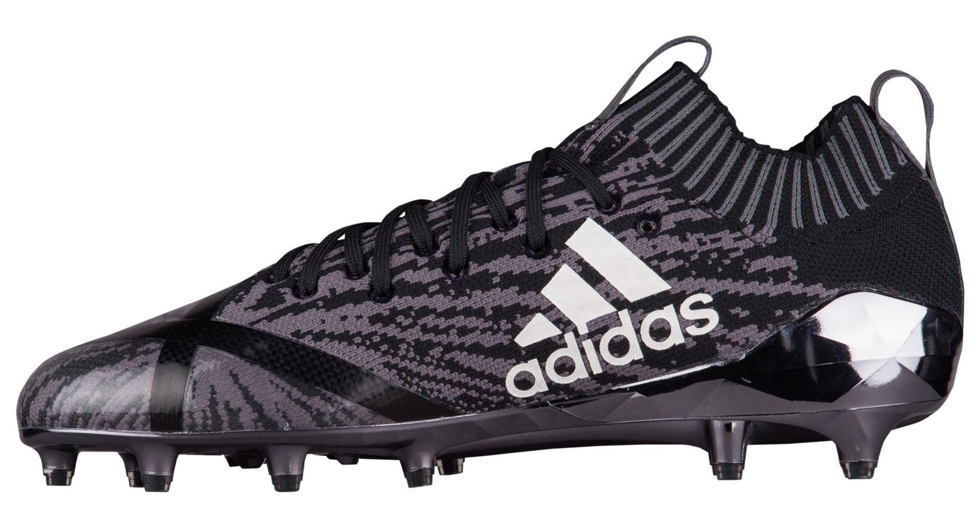 adidas Men's Adizero 5-Star 7.0 Prime Knit Football Cleats (10.5, Black/White)