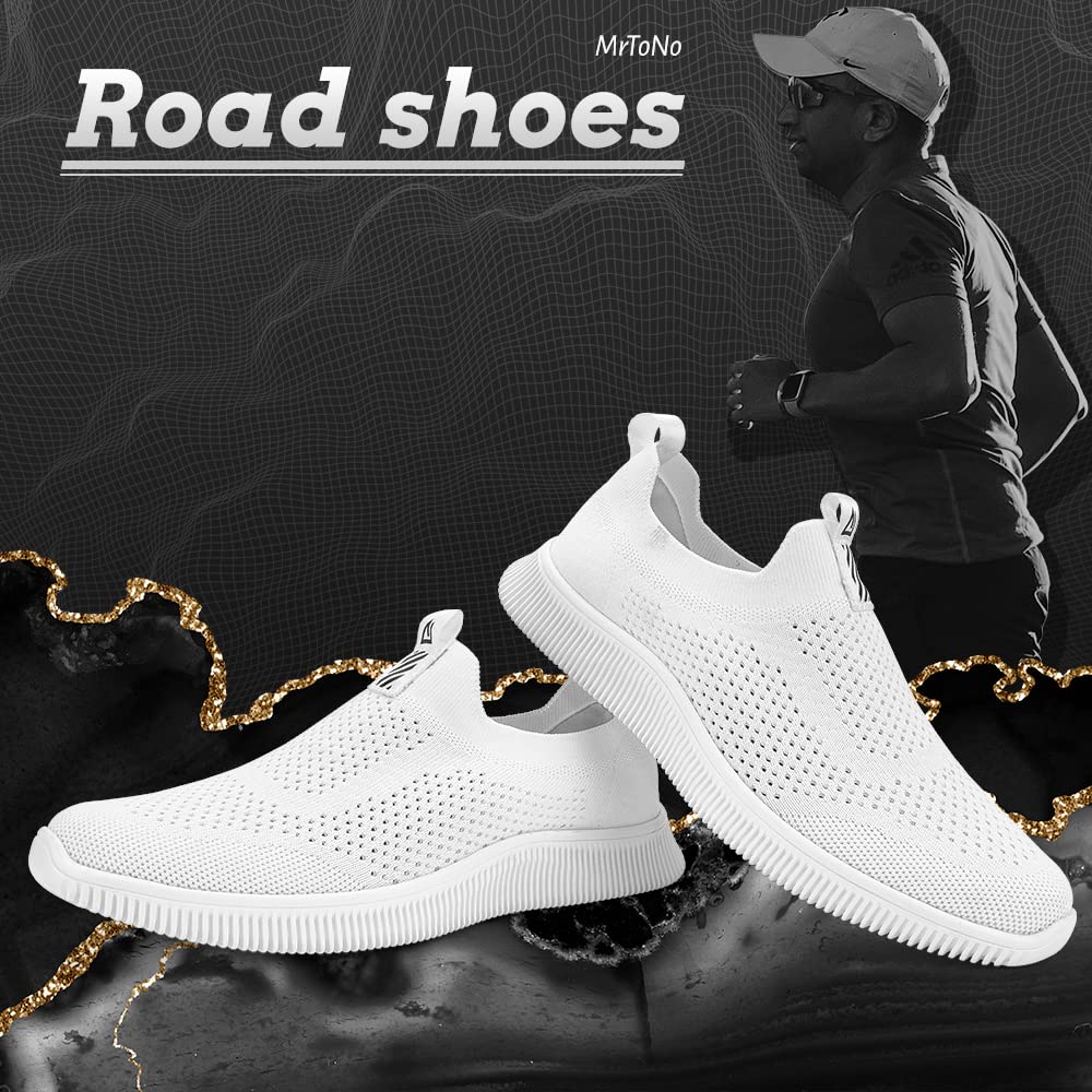 MrToNo Sneaker Uomo Donna Infilare Slip on Sneakers Scarpe Senza Lacci Casual Scarpe da Running Corsa Leggero Corsa Camminare Scivolare Scarpe da Ginnastica Outdoor Jogging Sportive Fitness