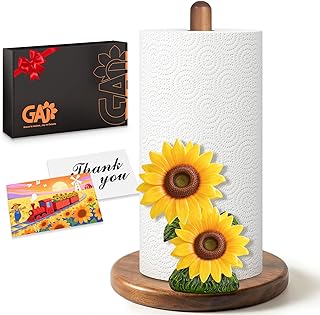 Sunflower Paper Towel Holder - Sunflower Decor for Kitchen Farmhouse Bat...
