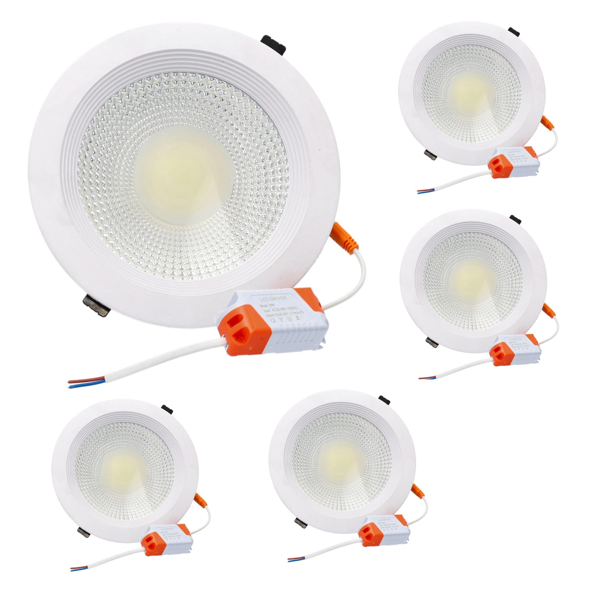 Fondiiz Lot De 20 Spot Led Encastrable 6W