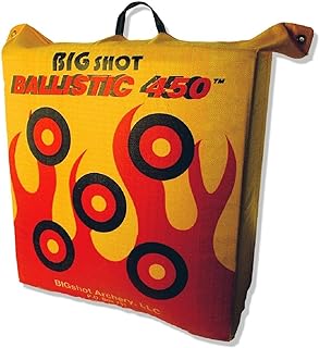 BIGSHOT Archery Ballistic 450 X Bag Target, 24 x 24 x 12/42 lb, Yellow