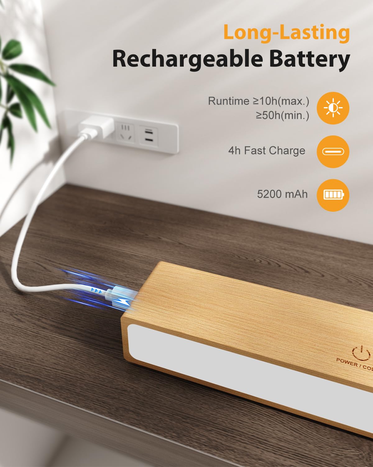 Lampe Murale sans Fil avec Télécommande Tactile, USB Rechargeable, 3 Températures & RGB, Intensité Variable, Rotative 360°, 2 PCS