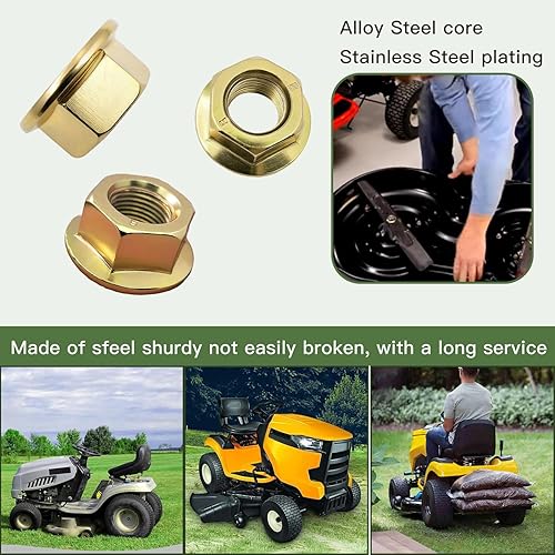 Miniatura 7 de shiosheng 3 piezas de recambio 712-0417 912-0417 712-0417A 112-0330 912-0417A brida husillo hoja polea tuerca para Cub Cadet MTD Toro