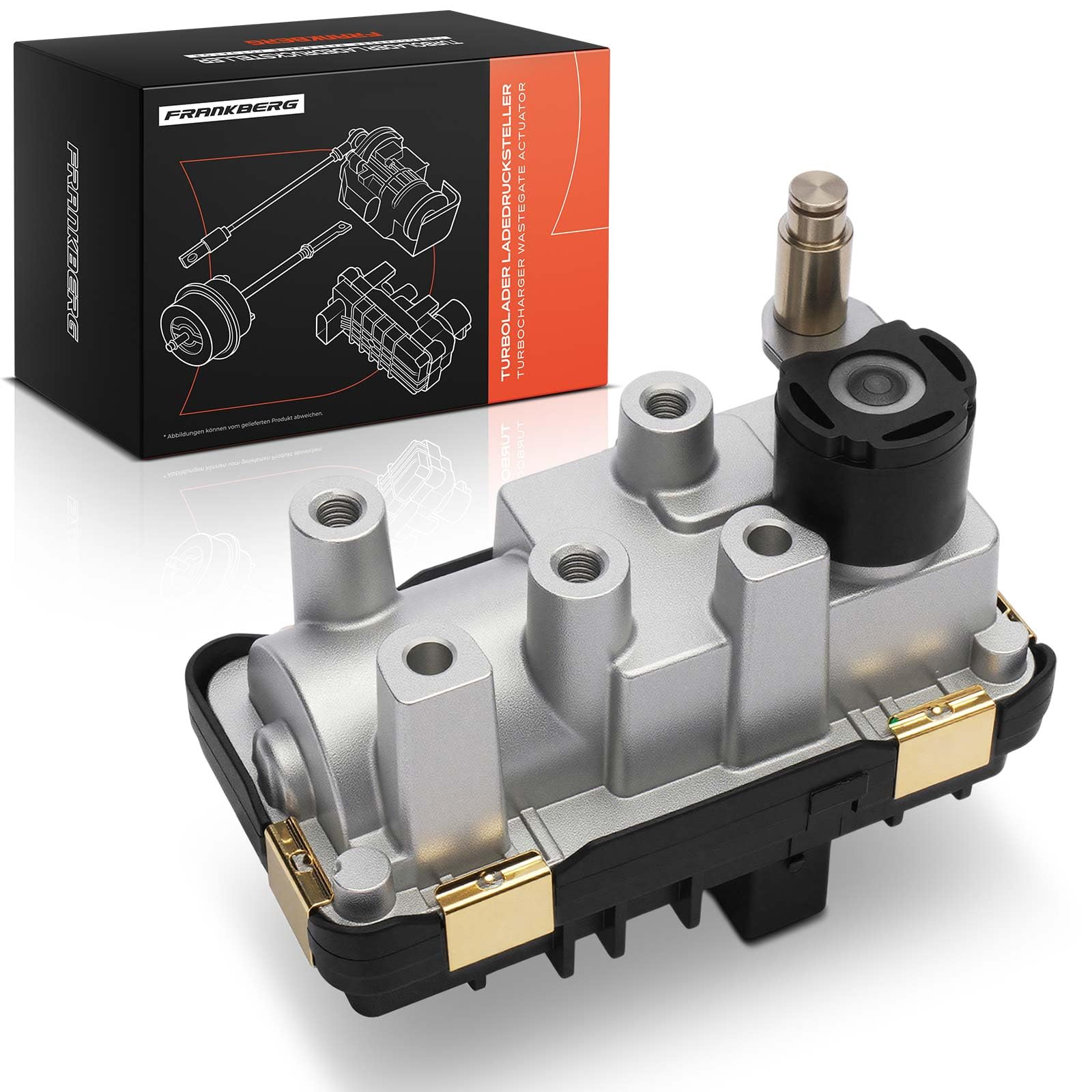 Frankberg Attuatore del turbocompressore 6NW010430-01 | 5 pin, elettronico, senza sigilli, Diesel; Compatibile con: M.i.n.i R.o.a.d.s.t.e.r R59, M.i.n.i R56, M.i.n.i Coupé R58