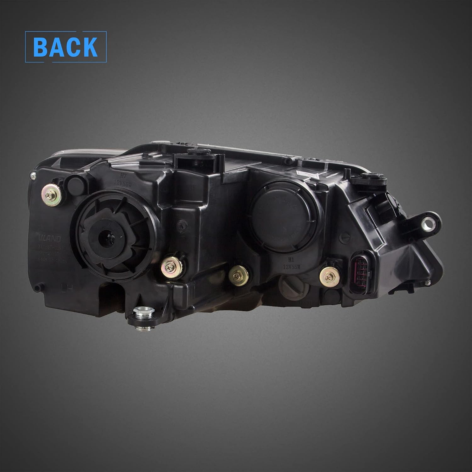 VLAND Projector LED Headlights Compatible with Je-tta 2012-2018 (NOT Fit TDI Models) w/Sequential Turn Signal, Need D2H/ D2S Bulbs(NOT Included)