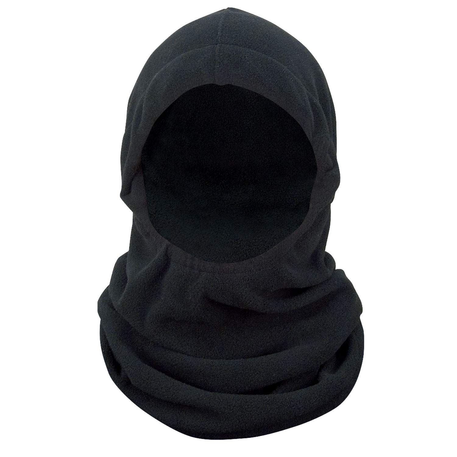 Polar Fleece Adjustable Balaclava (US, Alpha, One Size, Black)