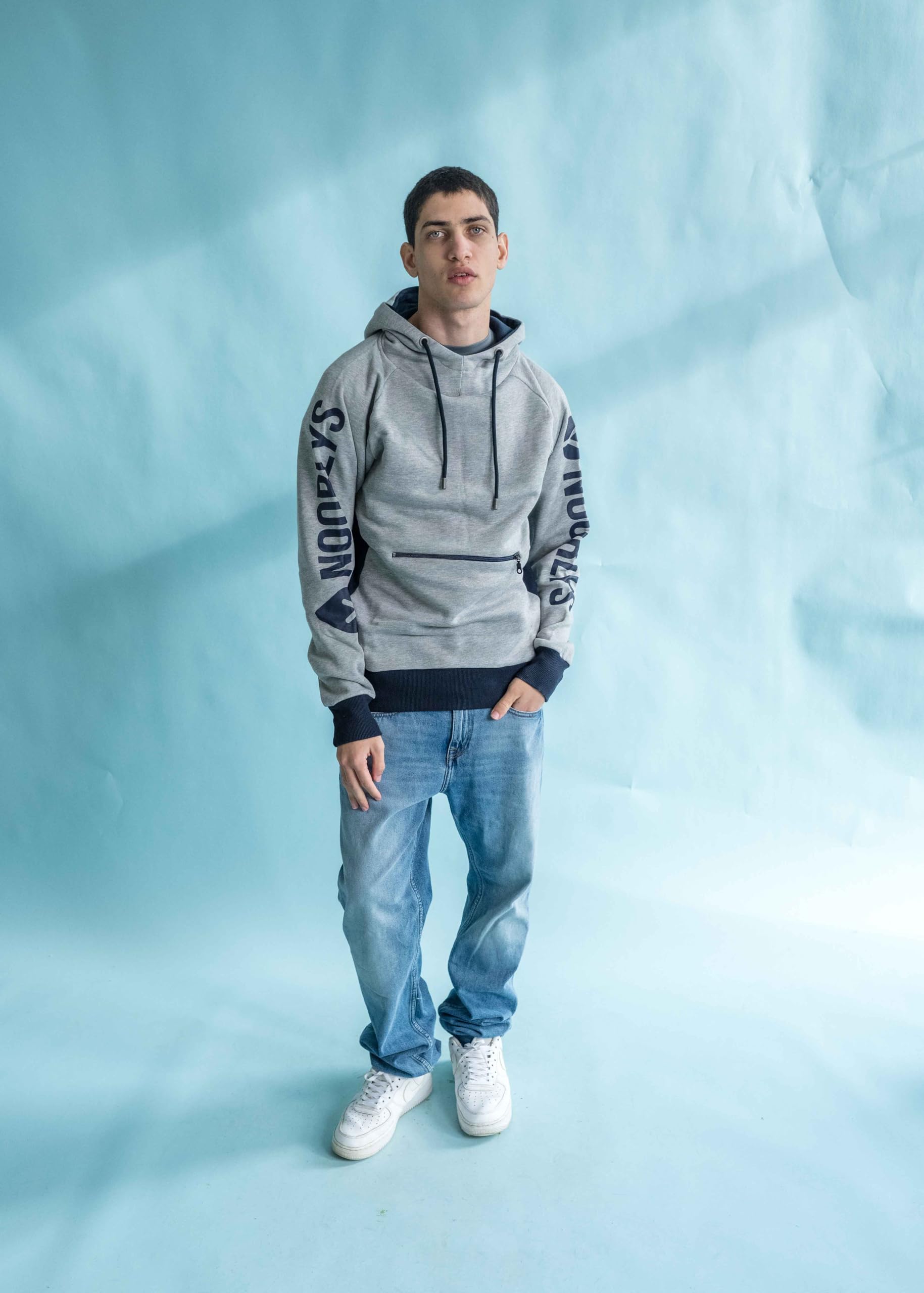 NOORLYS RAFFIG Hoodie Herren & Damen Pullover aus 80% Baumwolle (biologisch) - Kapuzen-Pullover Herren Hoodie Damen Sweatshirt Pulli Hoody Hoodies Kapuzenpullover