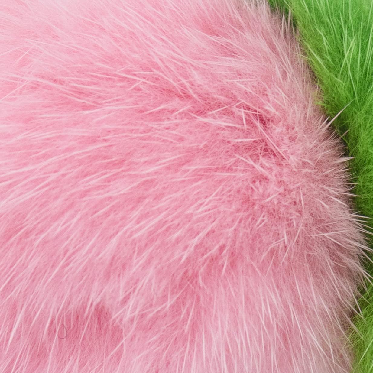 surell Real Mink Fur Peach Fruit Keychain - Luxury Bag Charm - Adorable Gold Heart Ring - Kawaii Pink Fluffy Fur Ball - Fashion Gift - Image 4