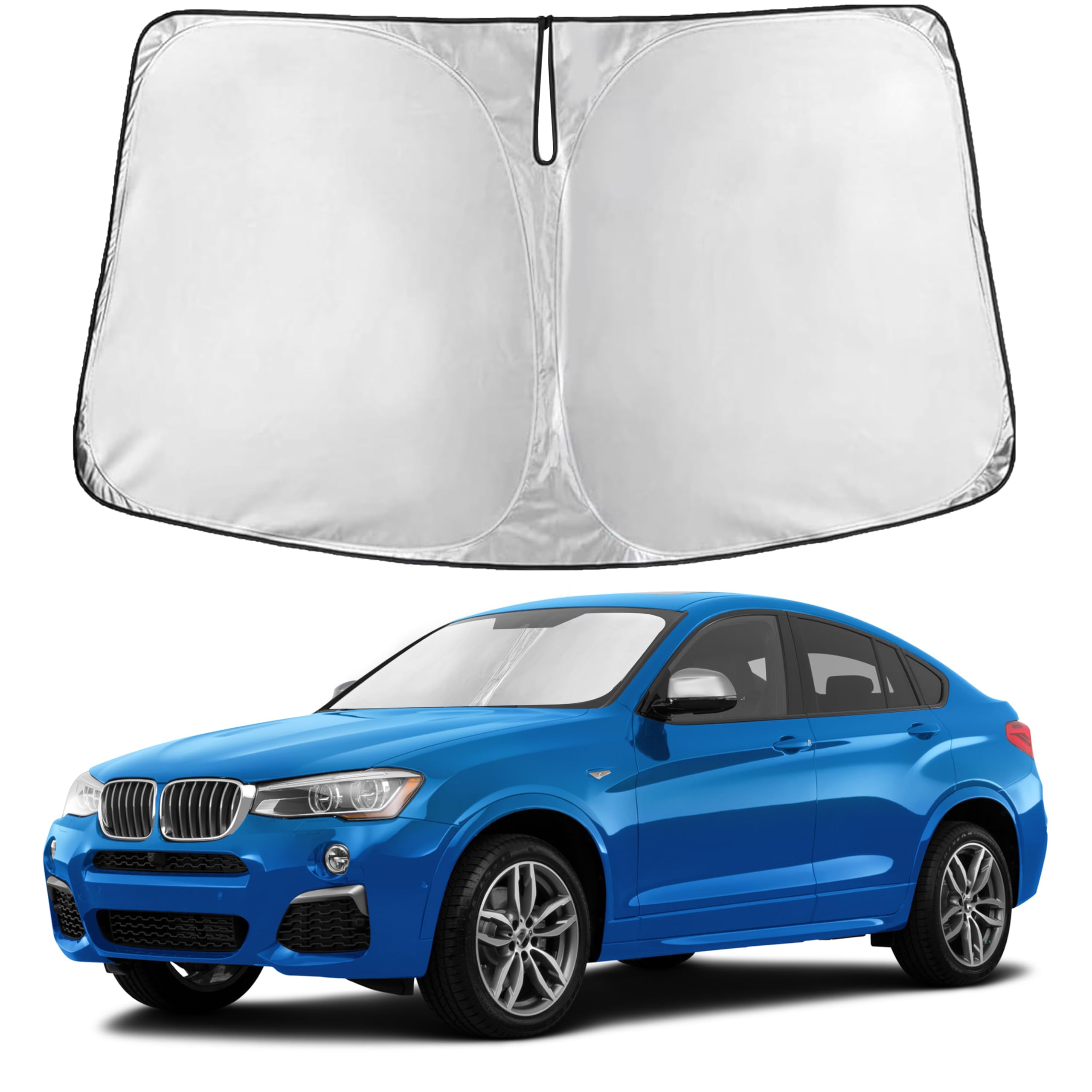 EcoNour Windshield Sunshade Compatible for BMW X4 2015-2016 2017 2018