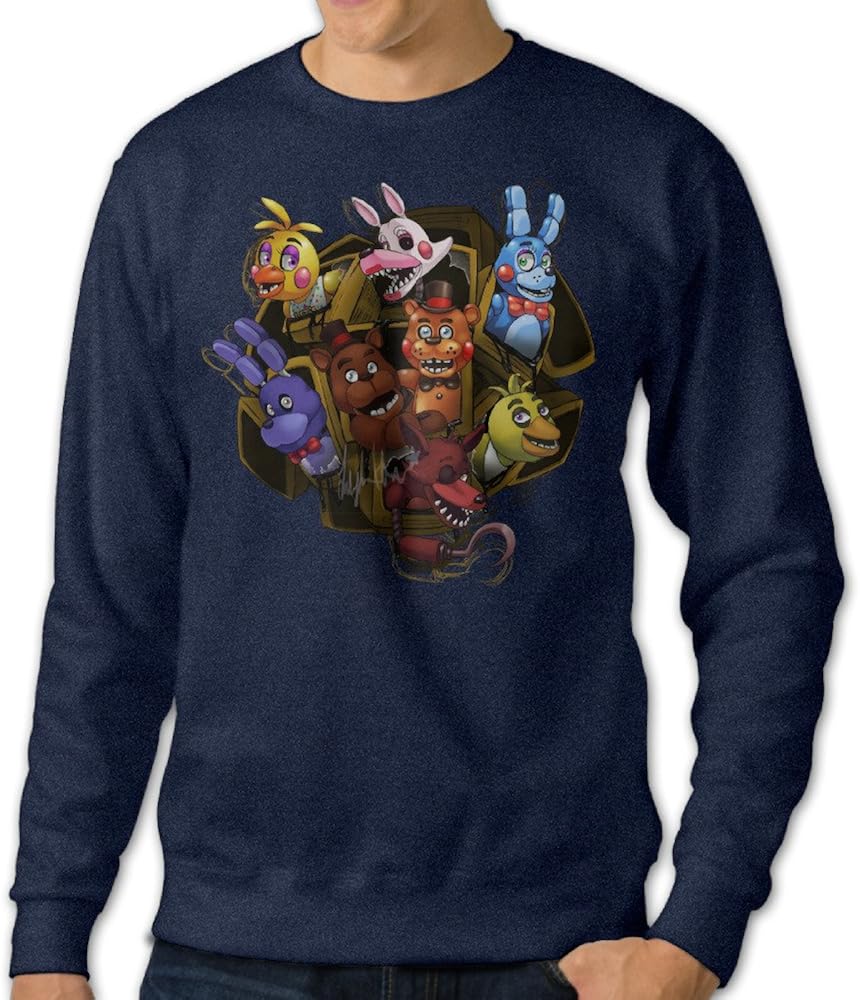 WOOBE Men's Five Nights At Freddy Sweaters Crewnecks Hoodies at Amazon Men’s Clothing store WOOBE Men's Five Nights At Freddy Sweaters Crewnecks Hoodies at Amazon Men’s Clothing store
