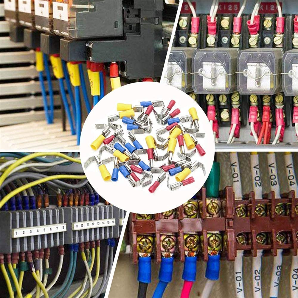 Cosse Electrique Plate &agrave; Sertir, Male / Femelle, 6.3mm, Cable De 0.5