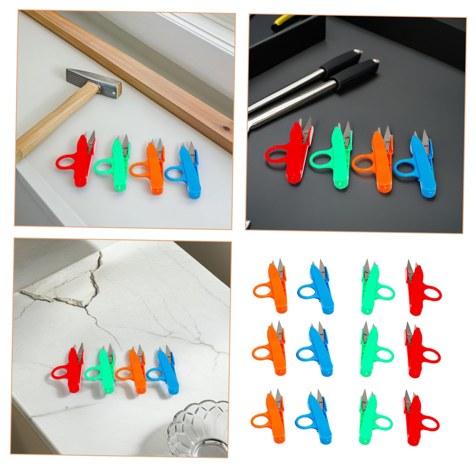SHINEOFI 12pièces Ciseaux à Fil Acier à Haute Teneur Outils Polyvalents Pour Broderie Et Travaux Manuels Couleur Aléatoire Confort Optimal Pour Vos Projets Créatifs