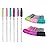 G2PLUS 300PCS Crystal Eyelash Brushes, Disposable Mascara Wands Makeup Applicator, Adjustable Lash Spoolies for Eyelash Extensions and Eyebrow Brush (Colourful)