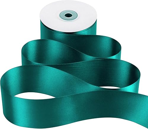 Vista 386 de MEEDEE Orange Satin Ribbon - 1.5 inch Double Faced Satin Ribbon, 50 Yards - Neon Tangerine - For Christmas, Thanksgiving, Halloween, Weddings