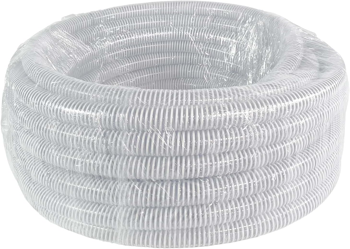 Gloxco 2" ID Clear PVC Suction Hose, 60 PSI, 20' Length
