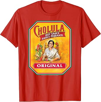 Cholula Hot Sauce Bottle Lable Casual Costume Foodies T-Shirt