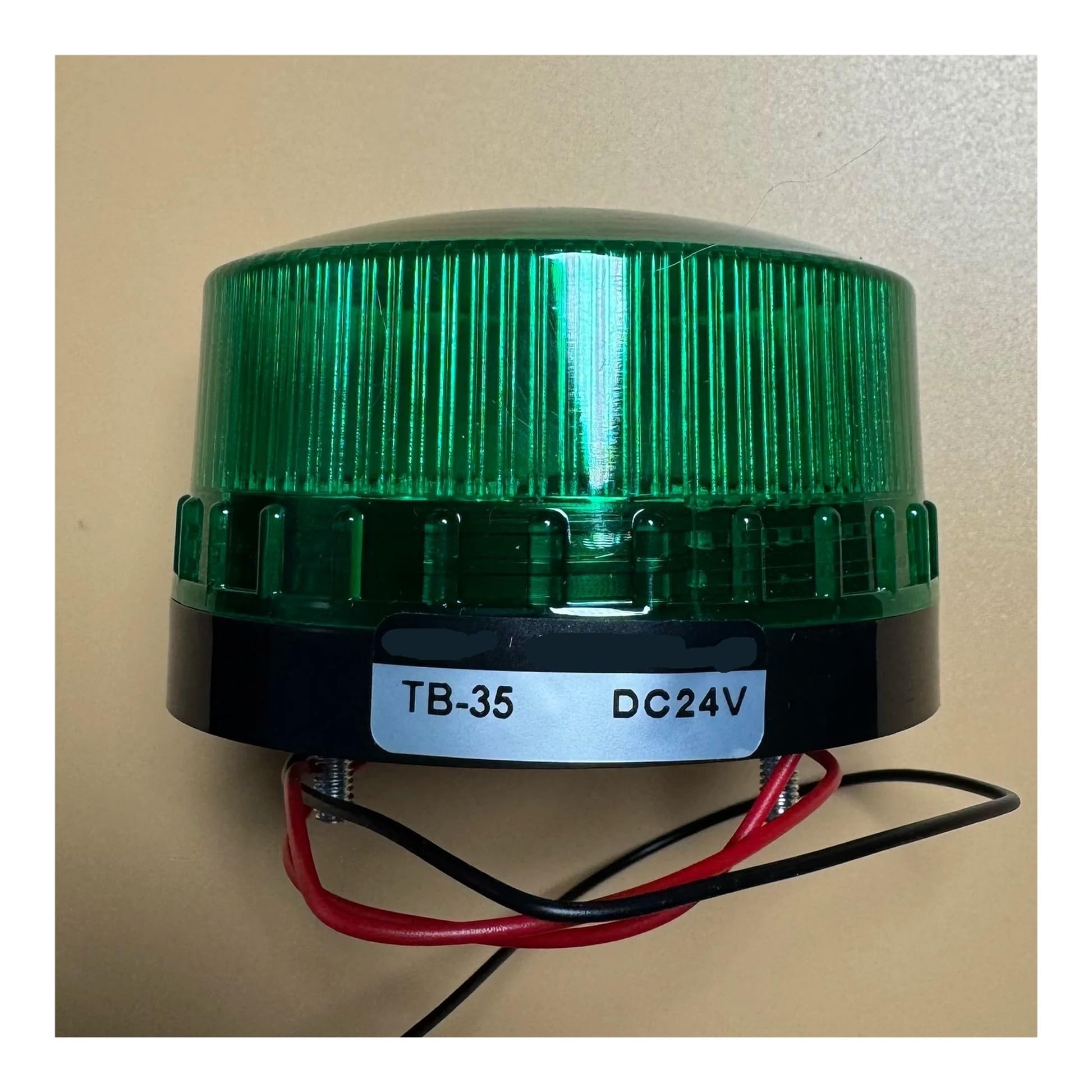 TB35-G 12 V, 24 V, 110 V, 220 V, zielony alarm bezpieczeństwa, światło stroboskopowe, małe światło ostrzegawcze, lampa LED (24 V)