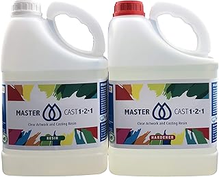 Mastercast 1–2-1 Résine claire epoxy de qualité artistique(10 kg) stabilisé aux rayons UV Livré avec durcisseur et outil de mixage gratuit (Stock Royaume-Uni).