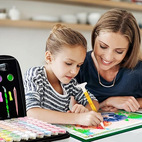 Miniatura 77 de LitEnergy Kit de almohadilla de luz LED de 9 x 12 pulgadas, tablero de luz alimentado por USB, caja de luz de brillo ajustable con 108 ranuras