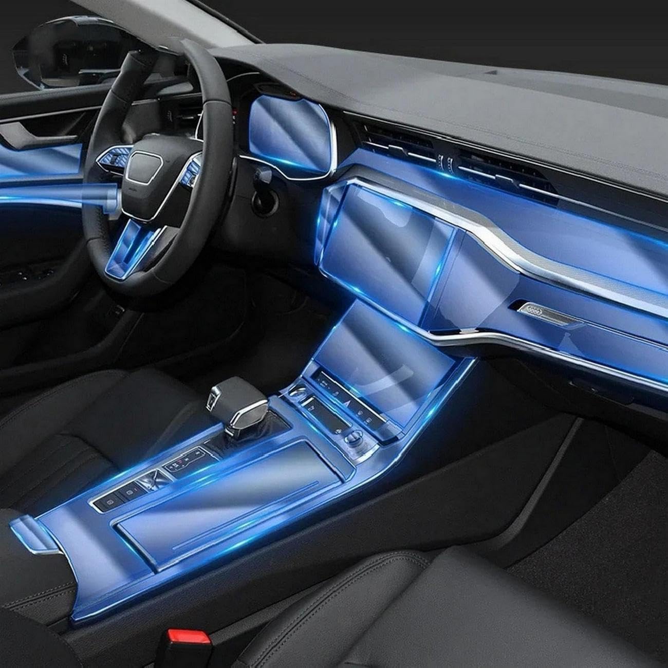 Film protection TPU transparent haut de gamme pour console Audi A6 A7 C8 conduite à droite