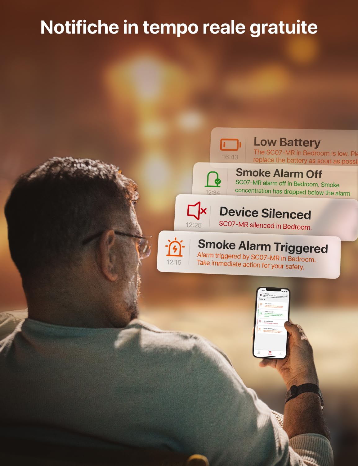 X-Sense Kit Rilevatore di Fumo e Monossido di Carbonio WiFi (2 Rilevatori e 1 Hub), Conforme EN14604 e EN50291, Allarme Antincendio per Casa con Notifiche App, Sensore da 10 Anni e Batteria da 5 Anni