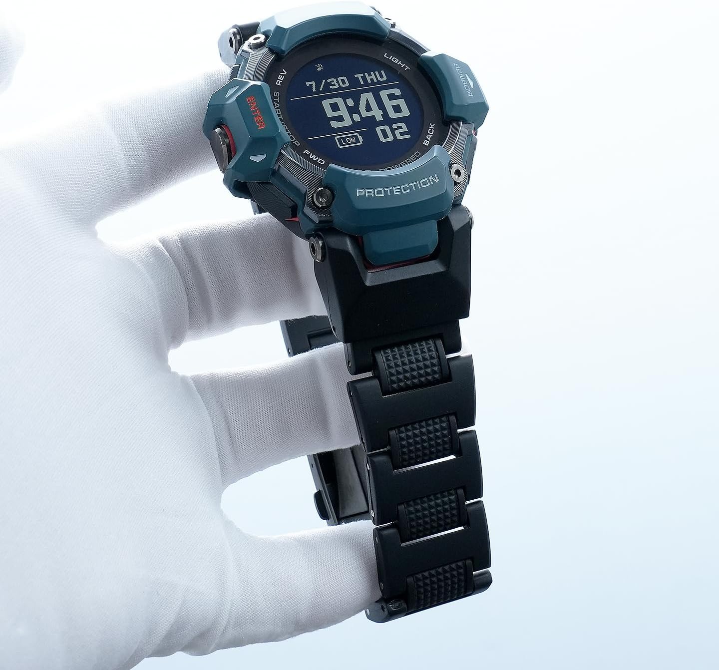 For Casio Watch 3515 GBD-H2000 Modified Composite Plastic Steel Watch Strap