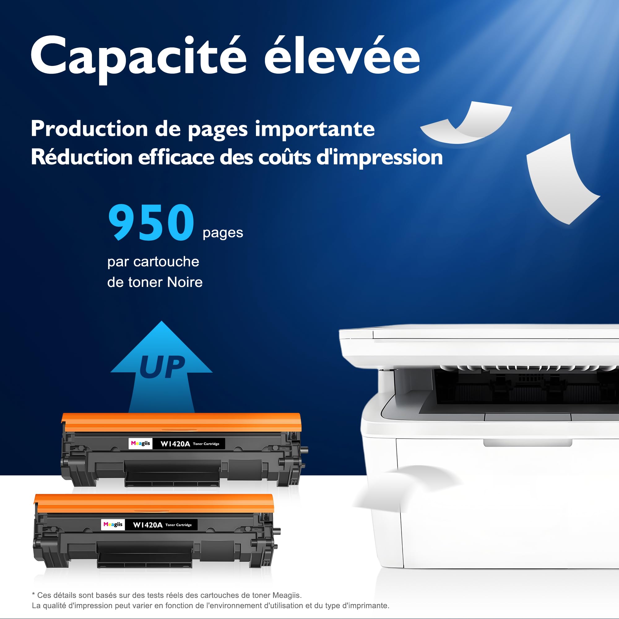 142A Toner Compatibles pour HP W1420A 142X W1420X Toner (2 Noirs) | Compatible pour HP LaserJet M110, M110w, MFP M140w, M140; Avec puce; Non pour modèles HP+ avec "e" fina