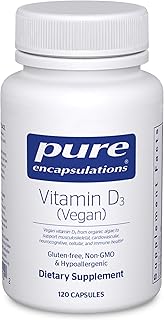 Vitamin D3 Vegan | Support for Musculoskeletal, Cardiovascular, Neurocognitive, Cellular, and Immune Health* | 120 Capsules