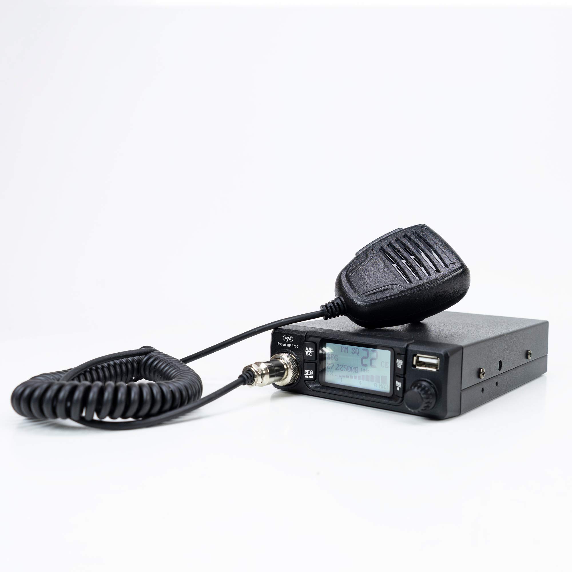 Radio CB PNI Escort HP 7120 ASQ, HF-Verstärkung, 4 W, 12 V und CB PNI Extra 48-Antenne mit