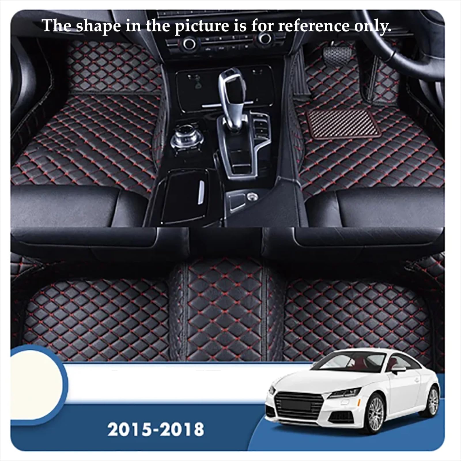 Dywaniki Samochodowe dla Audi TT 2015-2018, Dywaniki samochodowe Akcesoria do wnętrz samochodowych Dywaniki z przodu i z tyłu