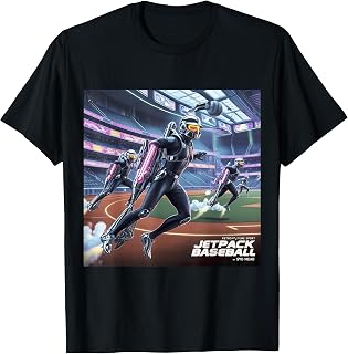 Jetpack Baseball | Retro Futuristic Sports Fan T-Shirt