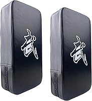 Vista 12 de TLBTEK Almohadilla de patada para Taekwondo - Almohadillas de entrenamiento para Muay Thai, MMA, Karate, Kickboxing - Almohadilla curva de cuero