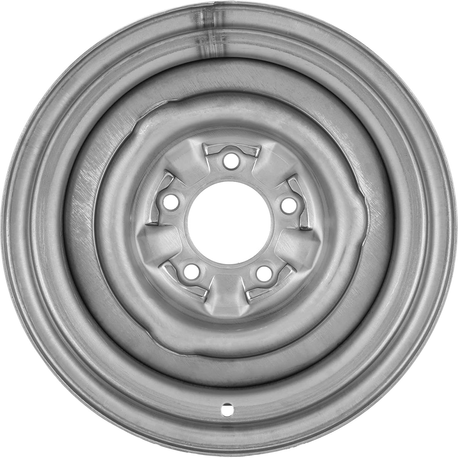 O/E Style Hot Rod Raw Steel Wheel, 15x7, 5 on 4.75, 4.25 BS
