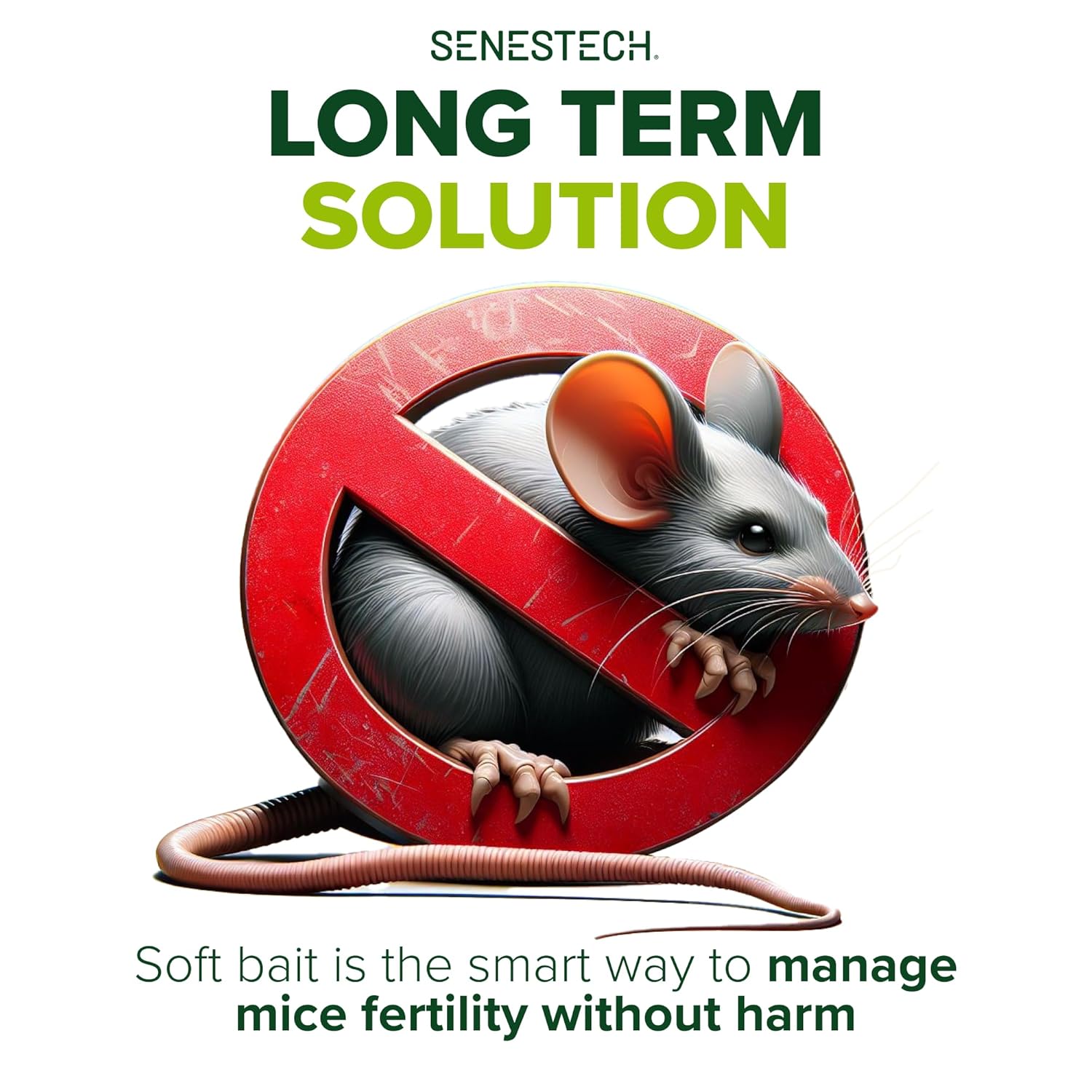 Evolve Mouse Birth Control Soft Bait Sausages –1.5 lbs | Science-Based Mouse Population Control | Non-Lethal, Long-Term Population Management