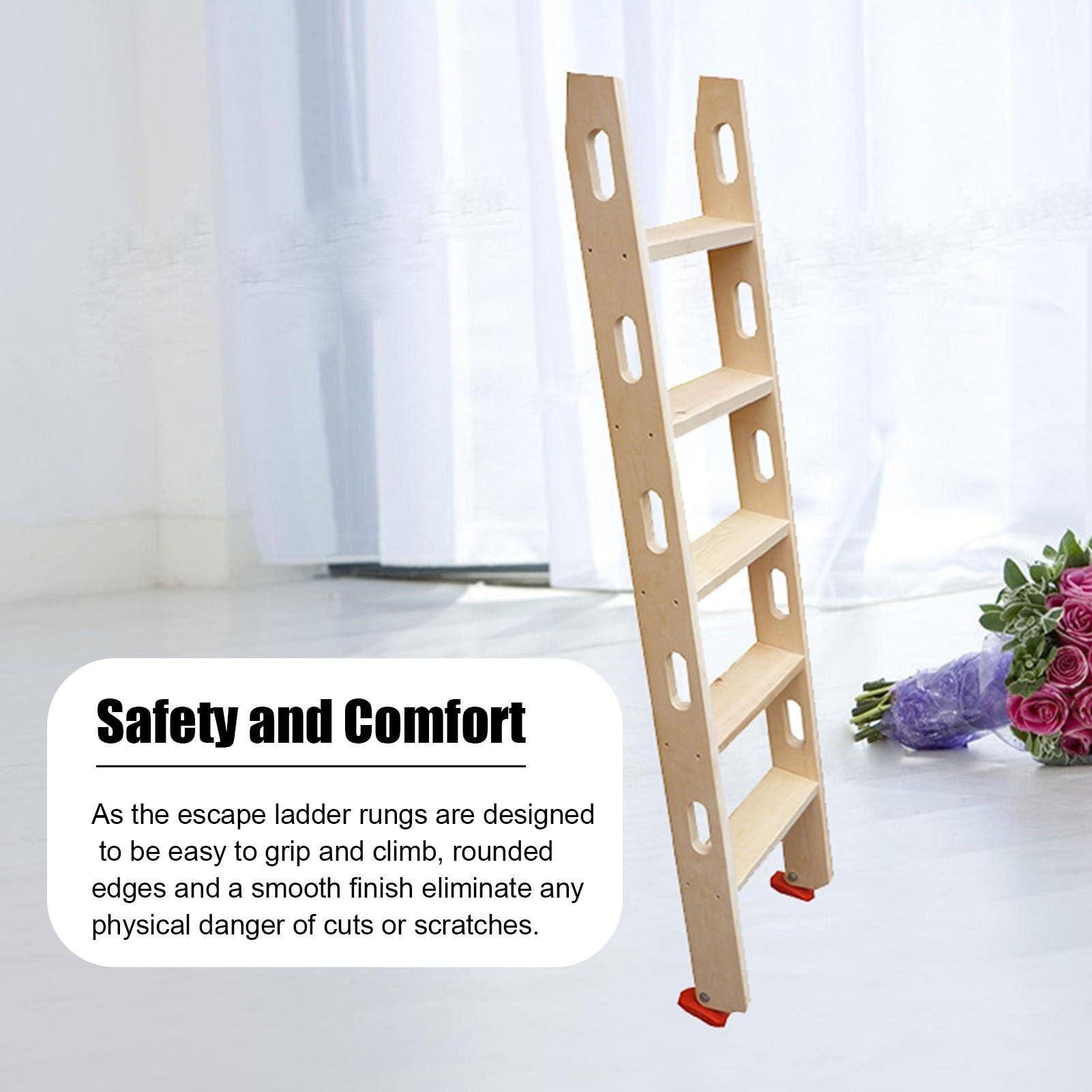 Escaleras para Áticos Escalera Telescópica de Escape para Áticos Montada en La Pared, Escalera Recta de Madera Maciza para Áticos con Toboganes de Metal, Escalera Retráctil para Literas, Sótanos, Tech