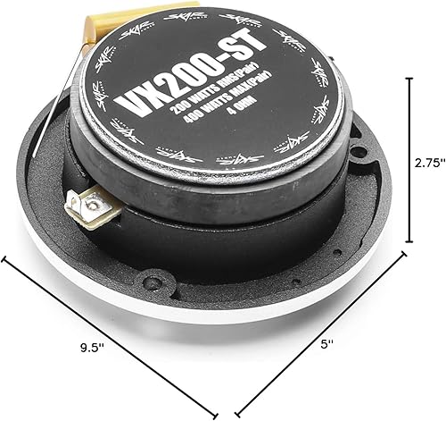 Miniatura 7 de Skar Audio VX200-ST 1.8 pulgadas, 400 W, bala de aluminio de alta compresión, par