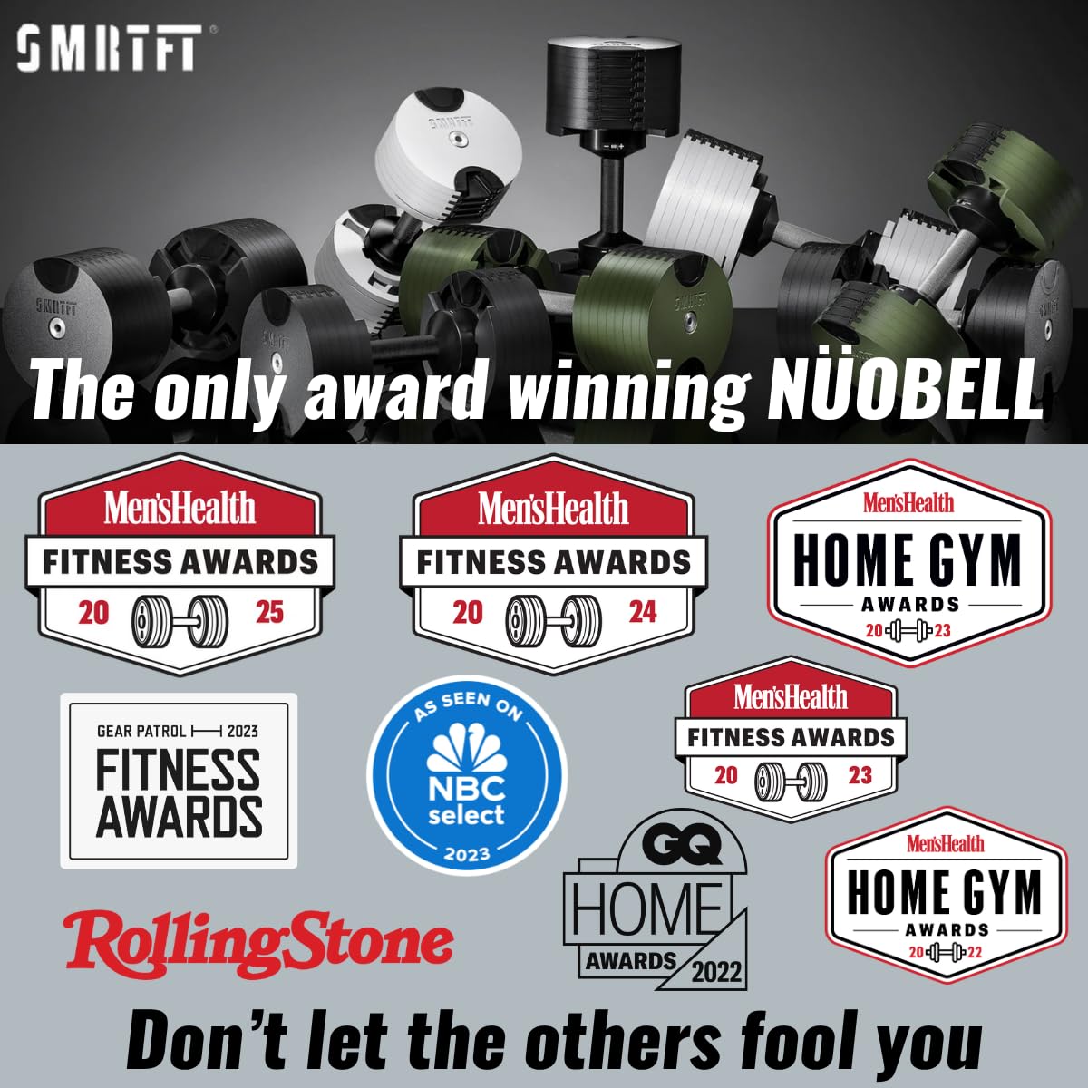 Adjustable Dumbbells 5–100 lb Set | Original  | 26 Weights in 1 for Home Gym Strength Training | Steel-Knurled Handle | Space-Saving Dumbbell Set of 2 | 2-Year Warranty