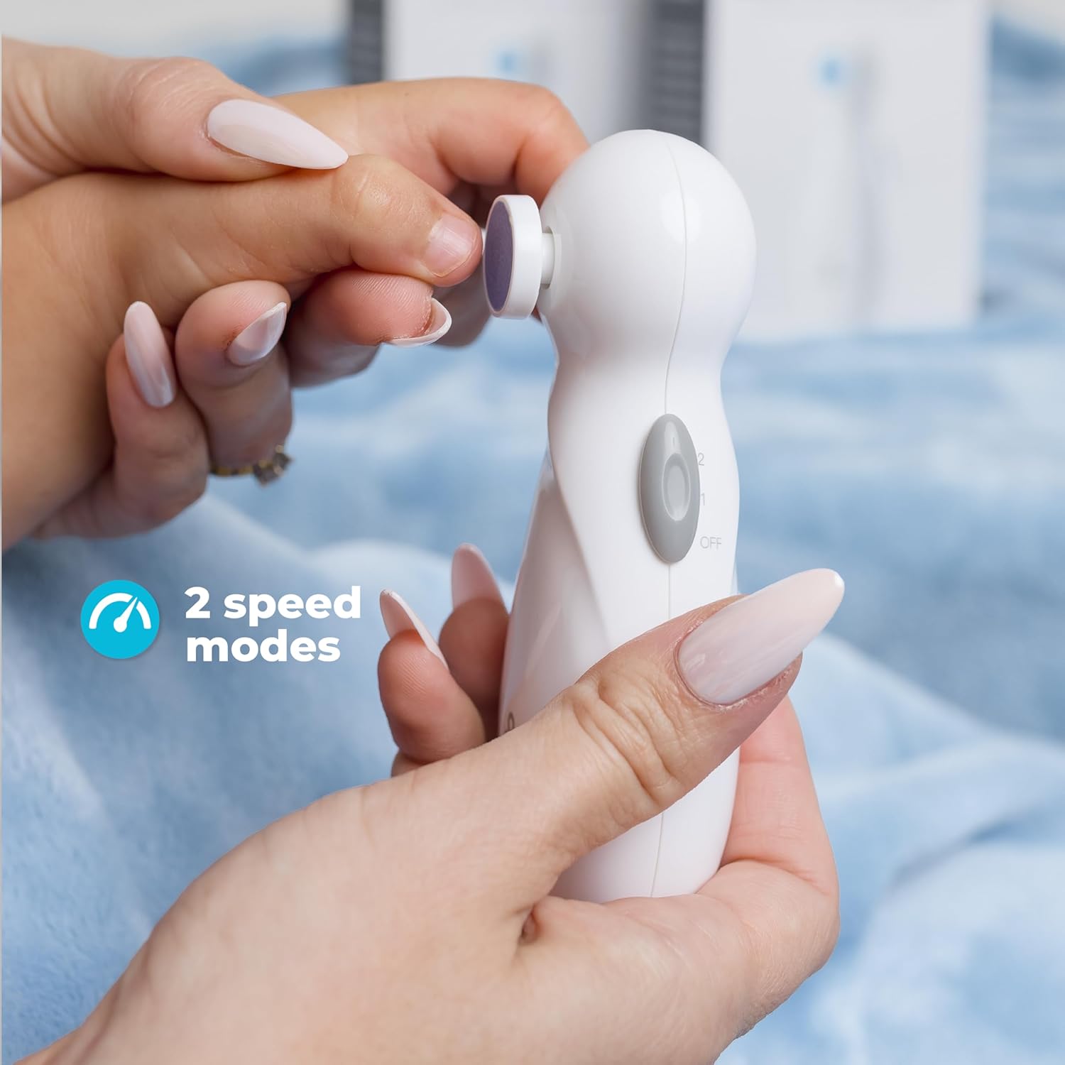 Primo Passi Baby Electric Nail Filer | Baby Nail Trimmer | Grooming Kit for Newborn Toddler and Kids Fingernails & Toes