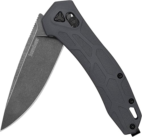 Miniatura 2 de Kershaw Cuchillo de bolsillo covalente, bloqueo DuraLock, mecanismo de apertura KVT con hoja de punto de caída, transporte diario de tamaño medio